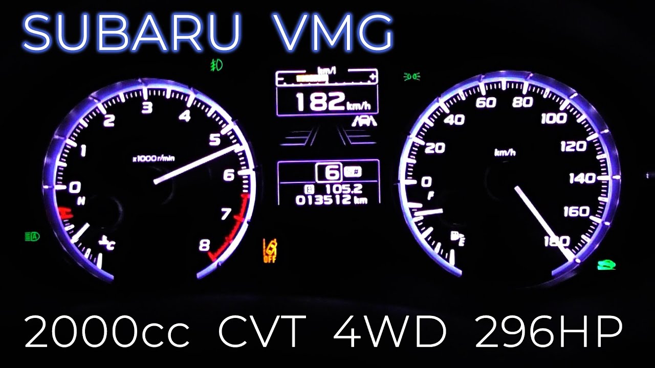 (VMG) SUBARU  Levorg　(2.0 GT-S) , acceleration test,cruise engine RPM.(Japan specification)