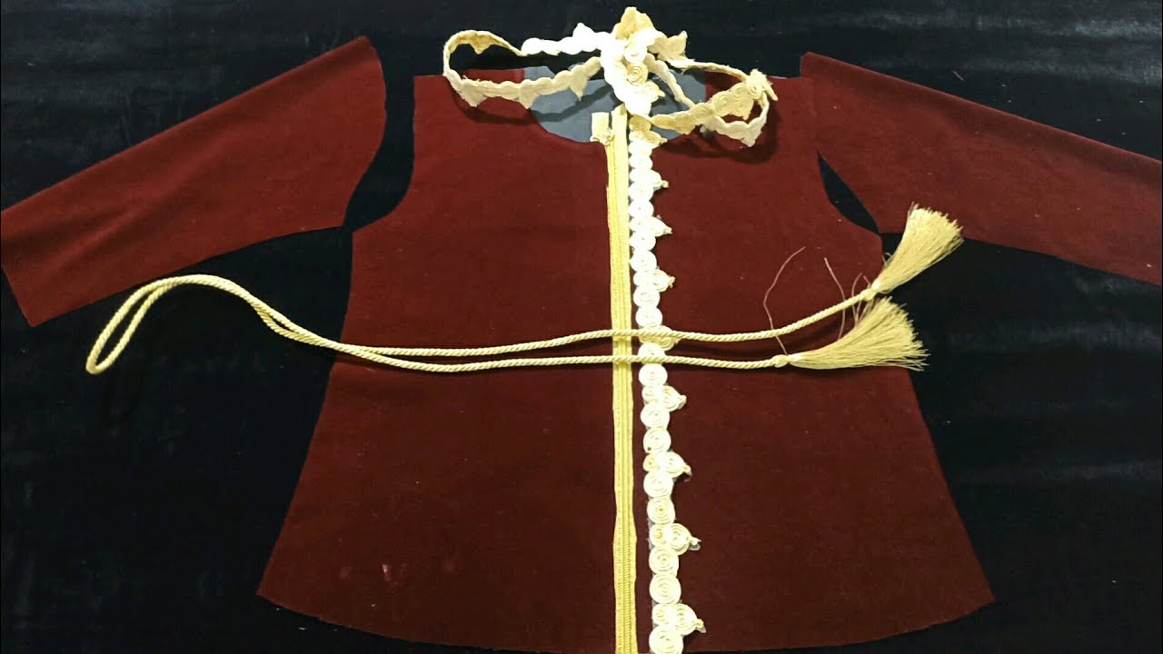 تفصيل كراكو للبنات الصغار بكل خطوات وبكل سهولة veste karakou
