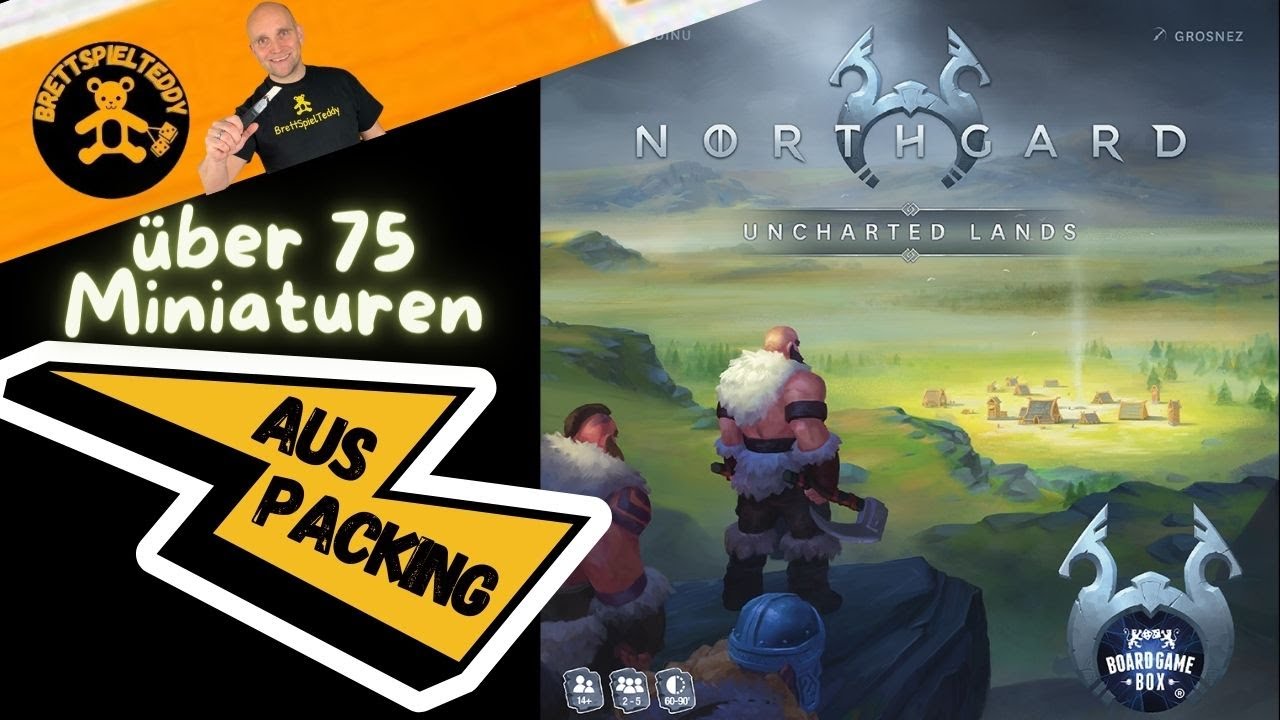 Northgard Uncharted Lands - Auspacking- Brettspiel Teddy