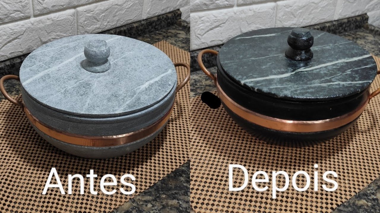 Panela de Pedra sabão,como fazer a cura e lavar !Passo a passo completo 😉 panela mineira