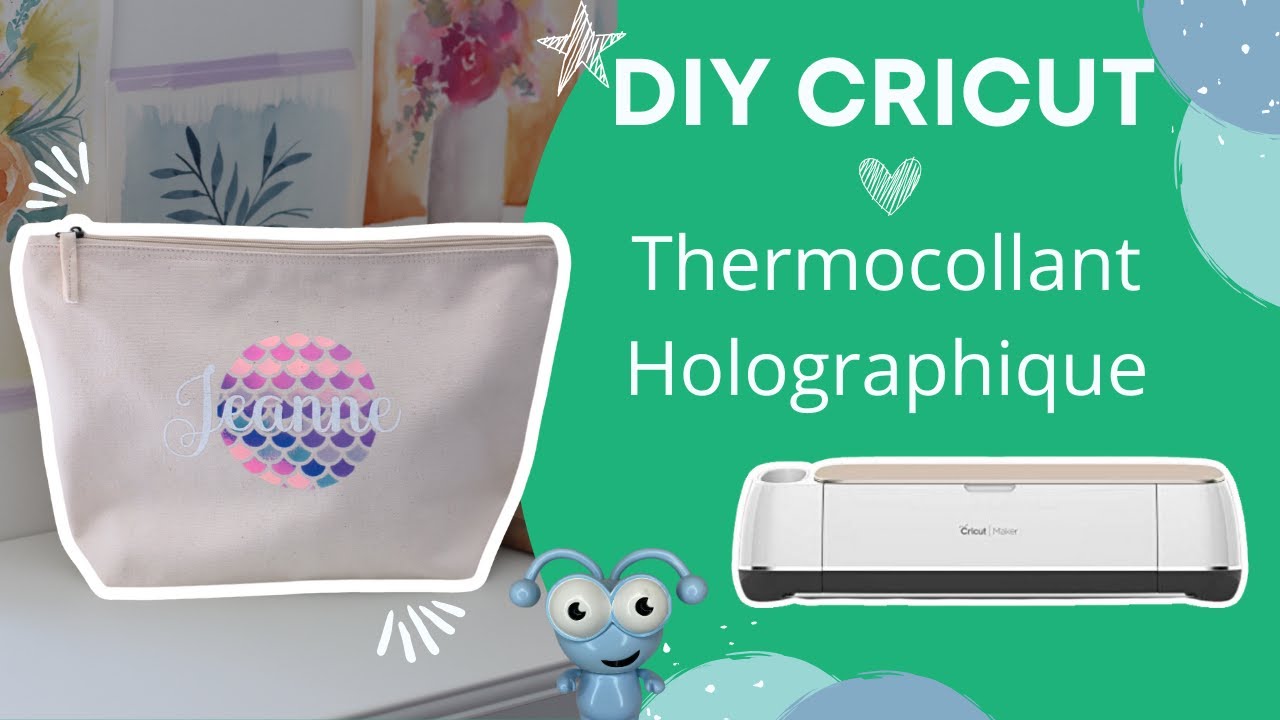 DIY CRICUT : le Thermocollant ( Iron On) Holographique de chez Cricut avec ma Cricut Maker