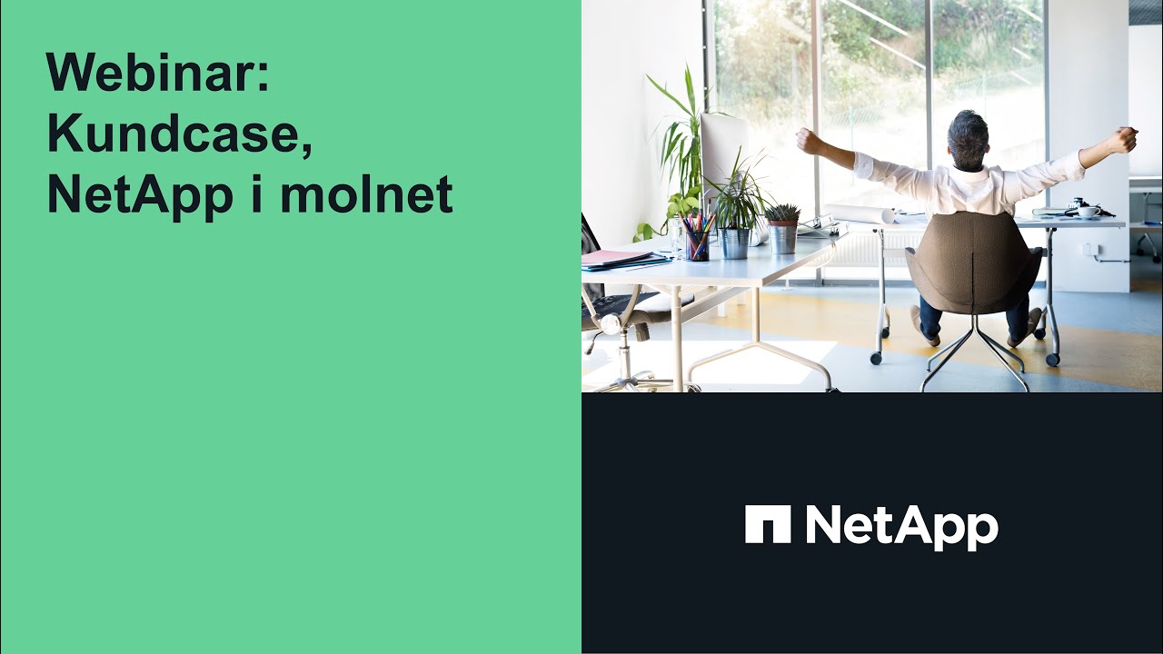 NetApp Sweden - Kundcase, NetApp i molnet