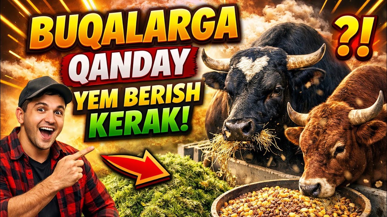 Buqalarga qanday yem berish kerak?