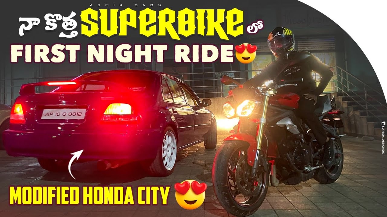 CRAZY NIGHT RIDE ON THE STREET TRIPLE 675 | TELUGU MOTOVLOG | SABUSPEC | ASHIK SABU.