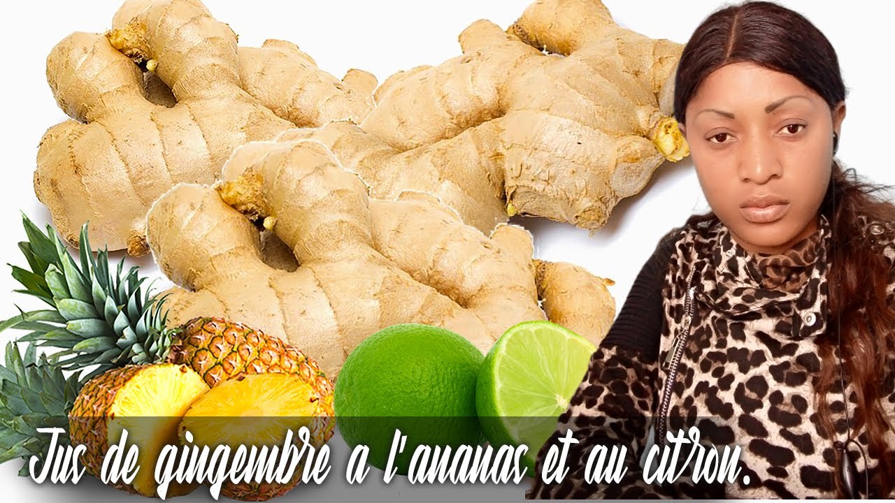 Rytha BM: Comment faire le Jus de gingembre à l’ananas et au citron.