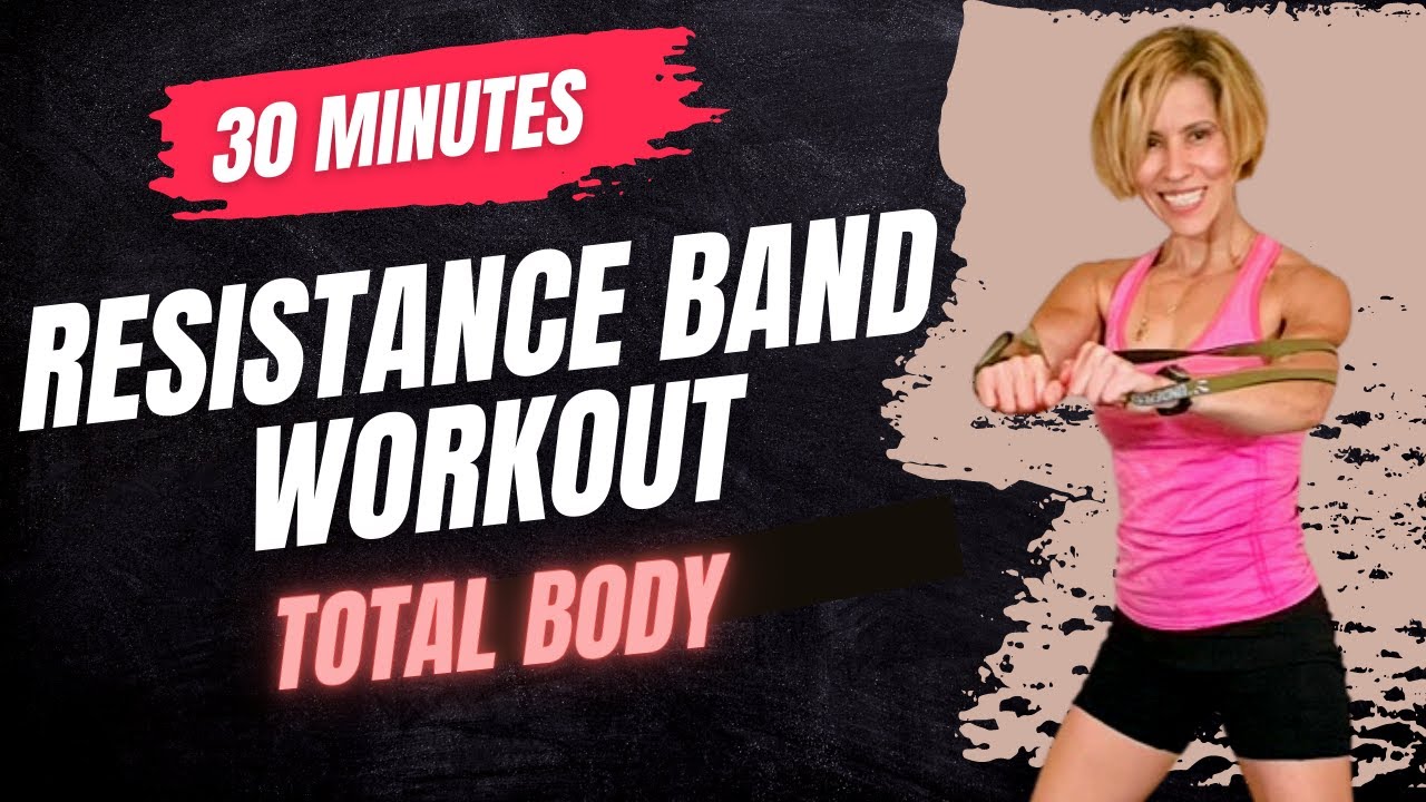 30 Min Full Body RESISTANCE BAND Workout!  GET TONED & BURN FAT!