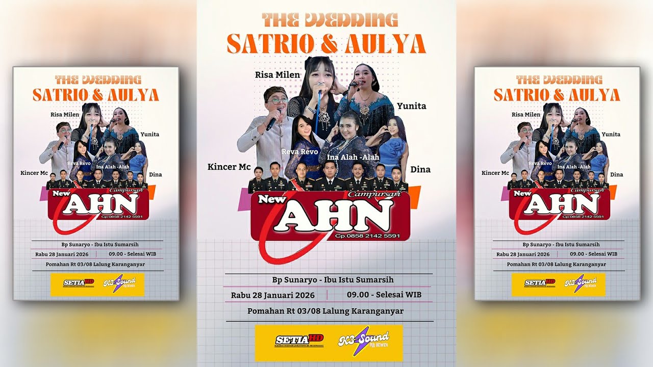 LIVE CS AHMAD NADA MUSIC | PERNIKAHAN  SATRIO & AULYA | SETIA HD | K3 AUDIO SOUND SYSTEM