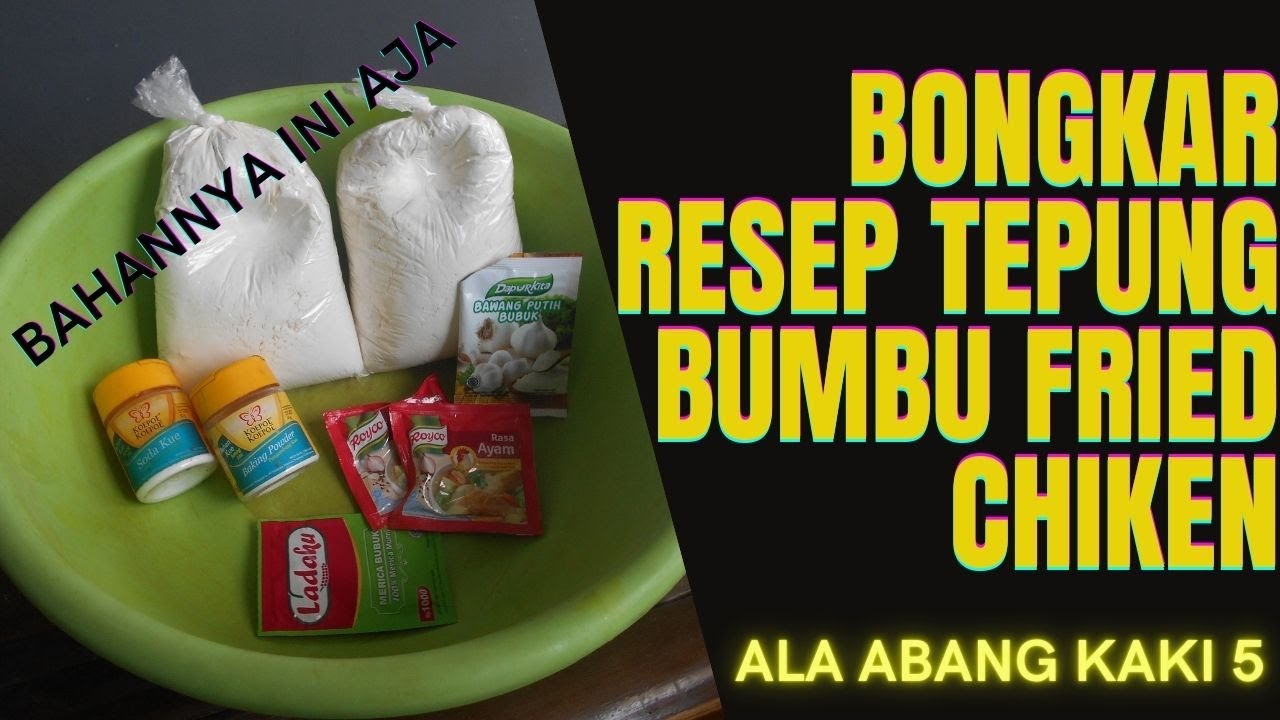 Resep Tepung Bumbu Fried Chiken