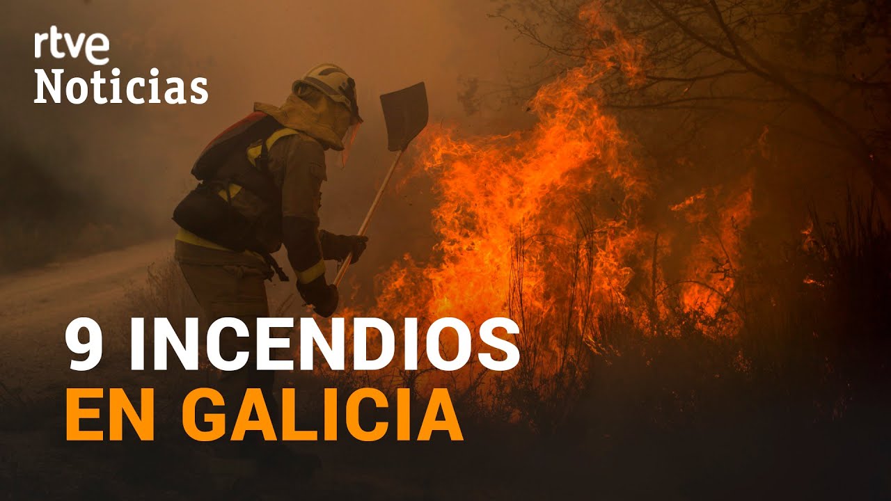 INCENDIOS en GALICIA: más de 2.000 hectáreas quemadas en Ourense | RTVE