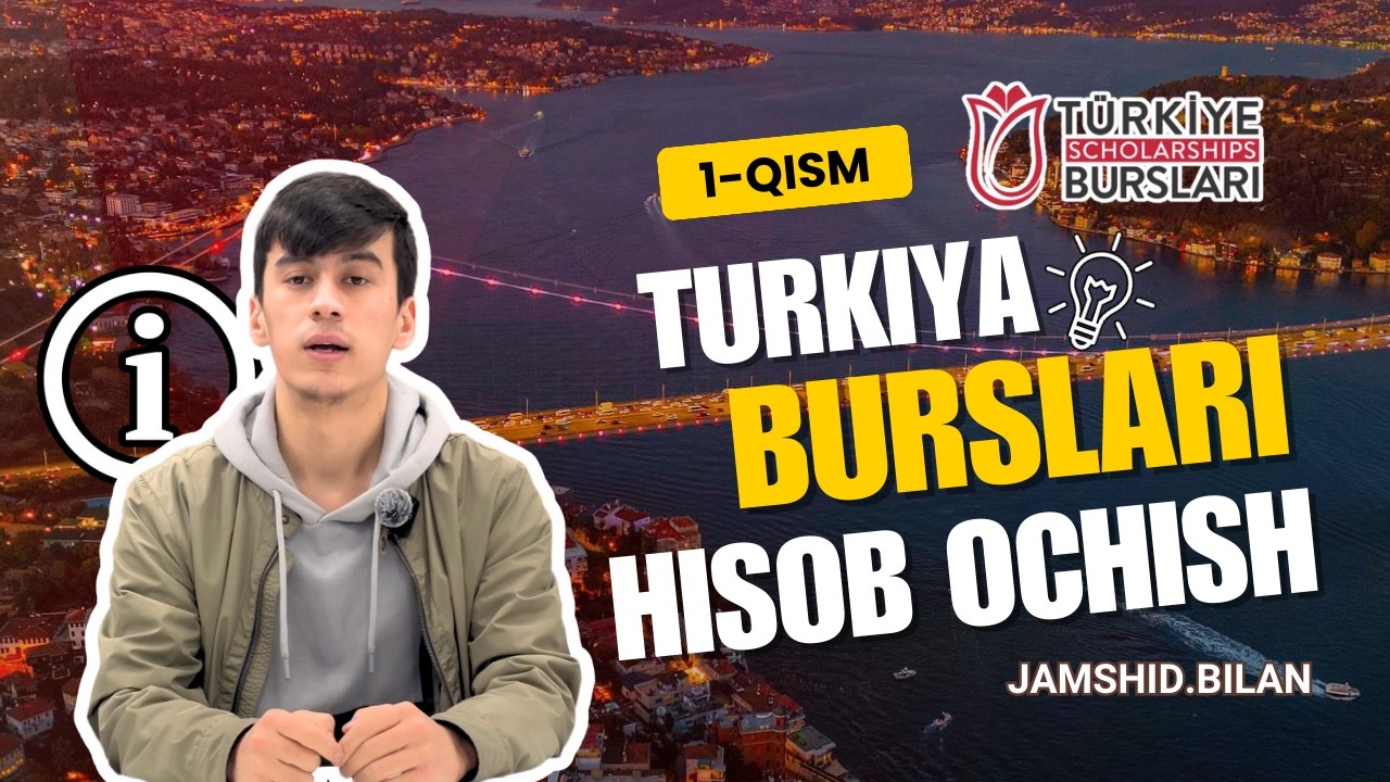 Turkiya Burslari - Saytda Hisob Ochish