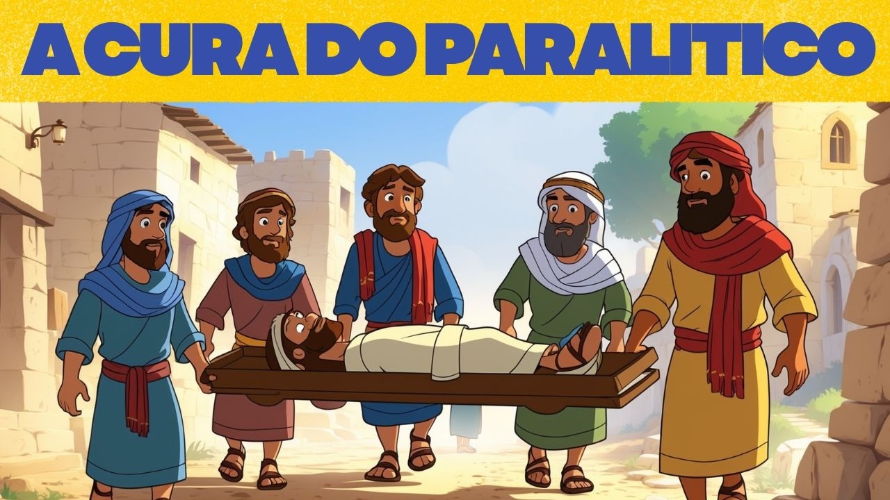JESUS CUROU UM PARALÍTICO?! | História Bíblica Infantil