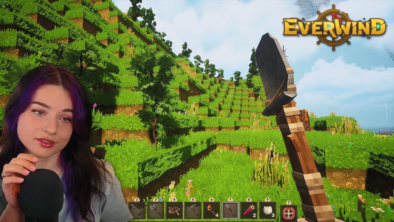 [ASMR] Everwind Relaxing Gameplay ⛏️🧊 Exploring, Mining, Whispering