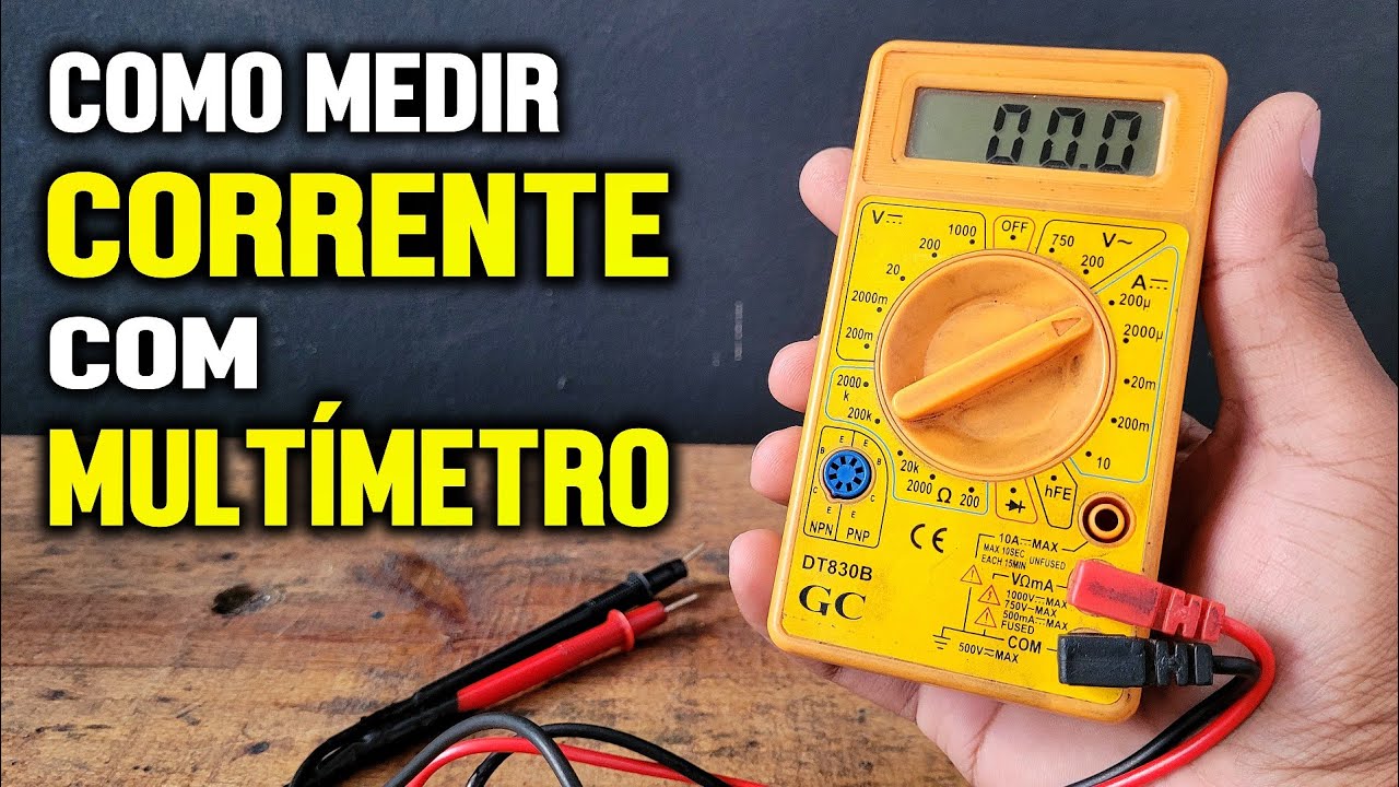 Como Medir Corrente com Multímetro Digital Passo a Passo