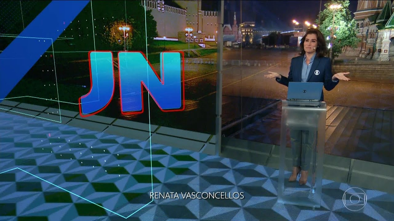 HD | Estreia do Glass Studio da Rússia no Jornal Nacional - 11/06/2018