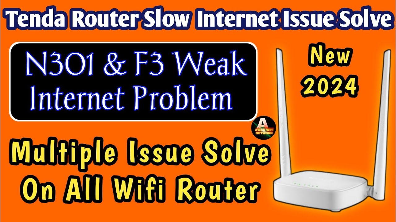 Tenda Router Slow Internet Issue Solve | Weak Internet | Tenda N301 Internet Not Working | Tenda F3