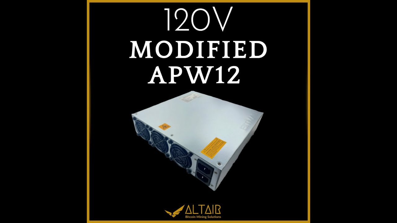 How to Convert your 240v Antminer into a 120V Home Miner | AltairTech.io