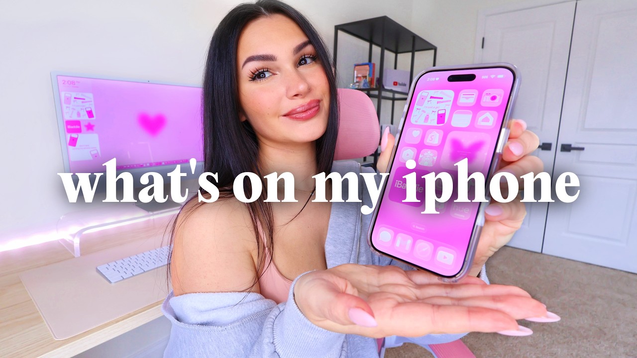 Что у меня на iPhone Air! Всё в розовом: приложения, виджеты и обои 📱💖