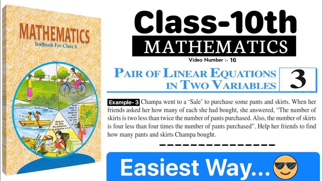 Class 10 maths chapter 3 Example 3 | mathematics bird
