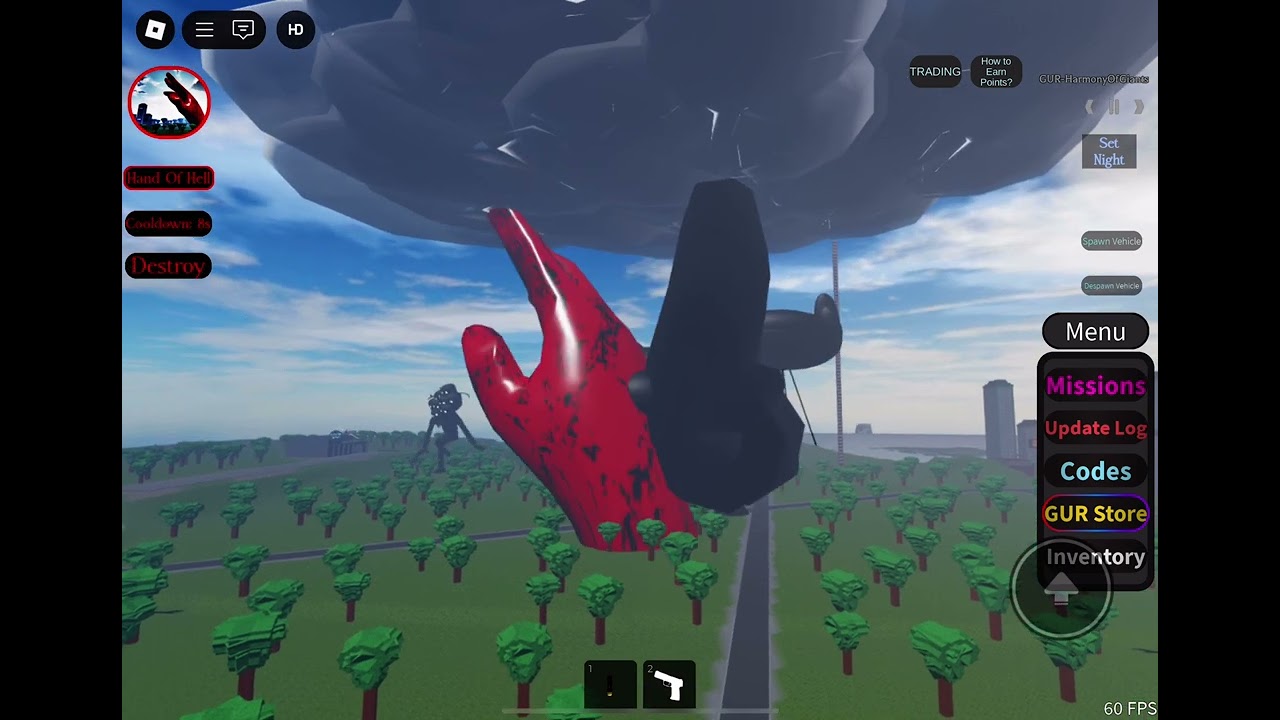 Ultimate fight between hell and heaven's hands