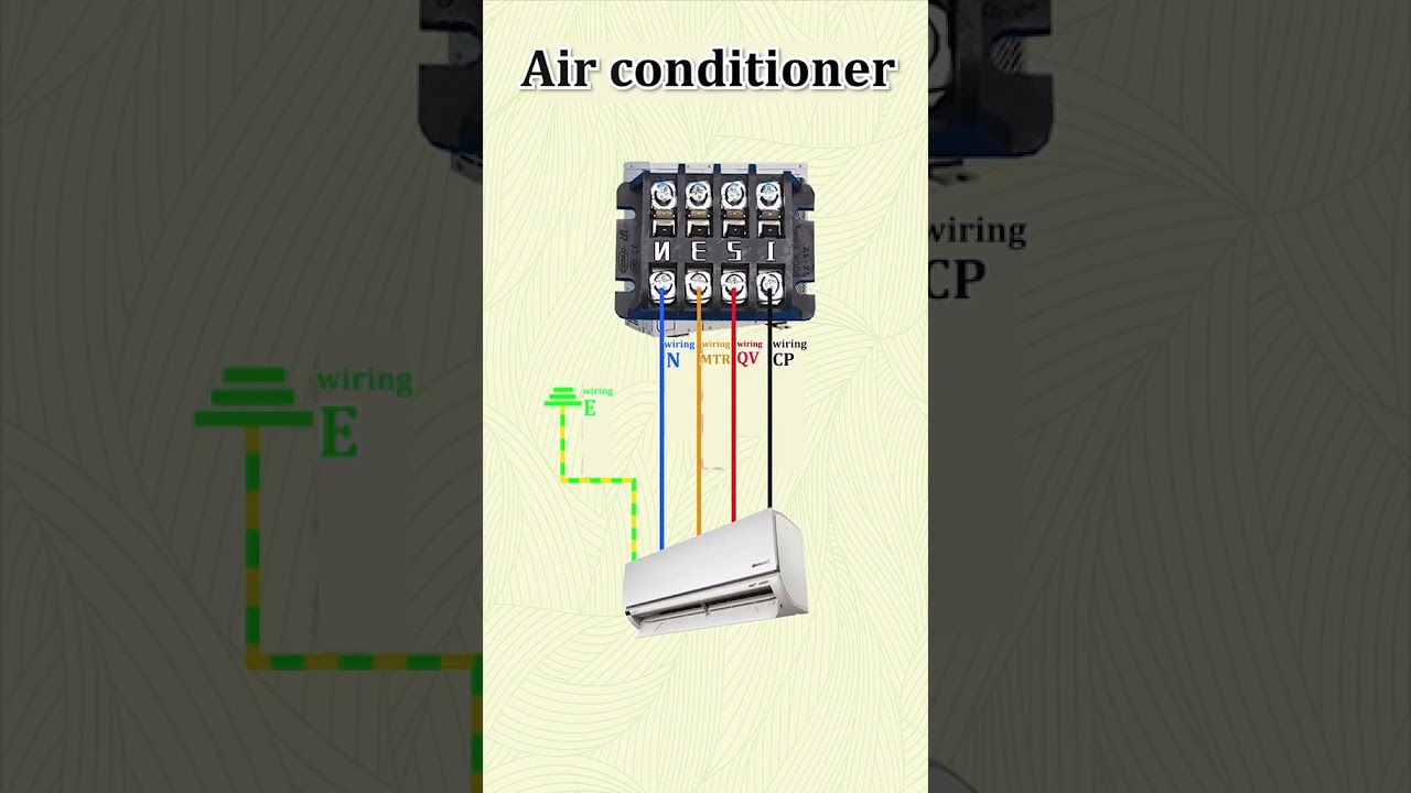 Air Conditioner Wiring indoor to outdoor #airconditioner #electrical