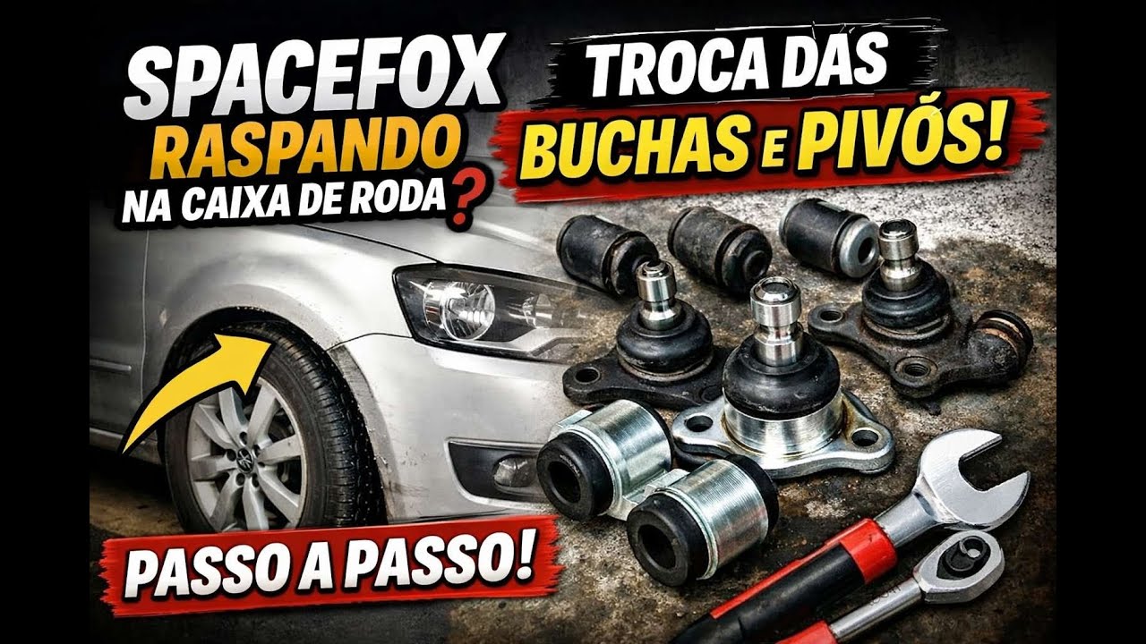 SpaceFox Raspando na Caixa de Roda? Troca das Buchas e Pivôs Passo a Passo!