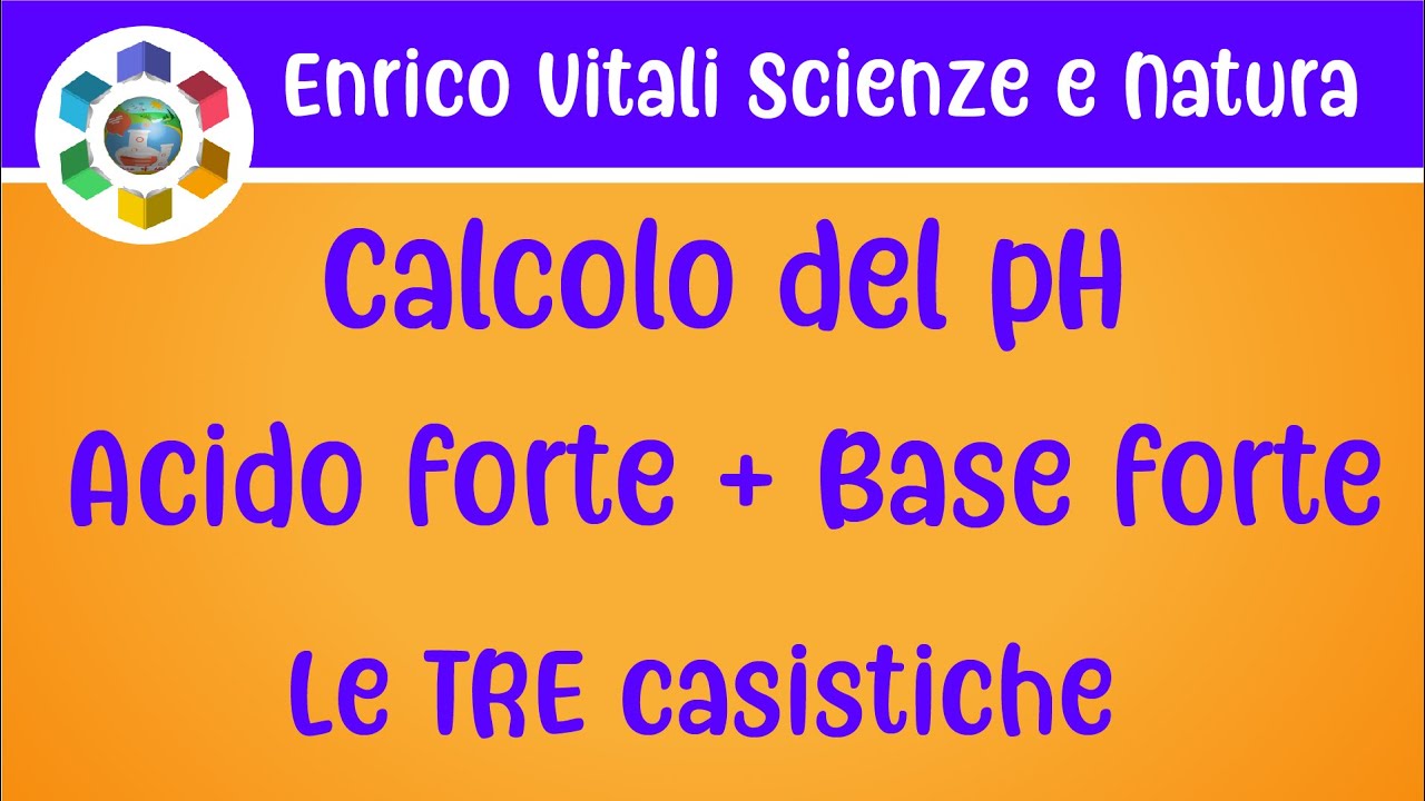 Calcolo del pH di una soluzione tra un acido forte e una  base forte.