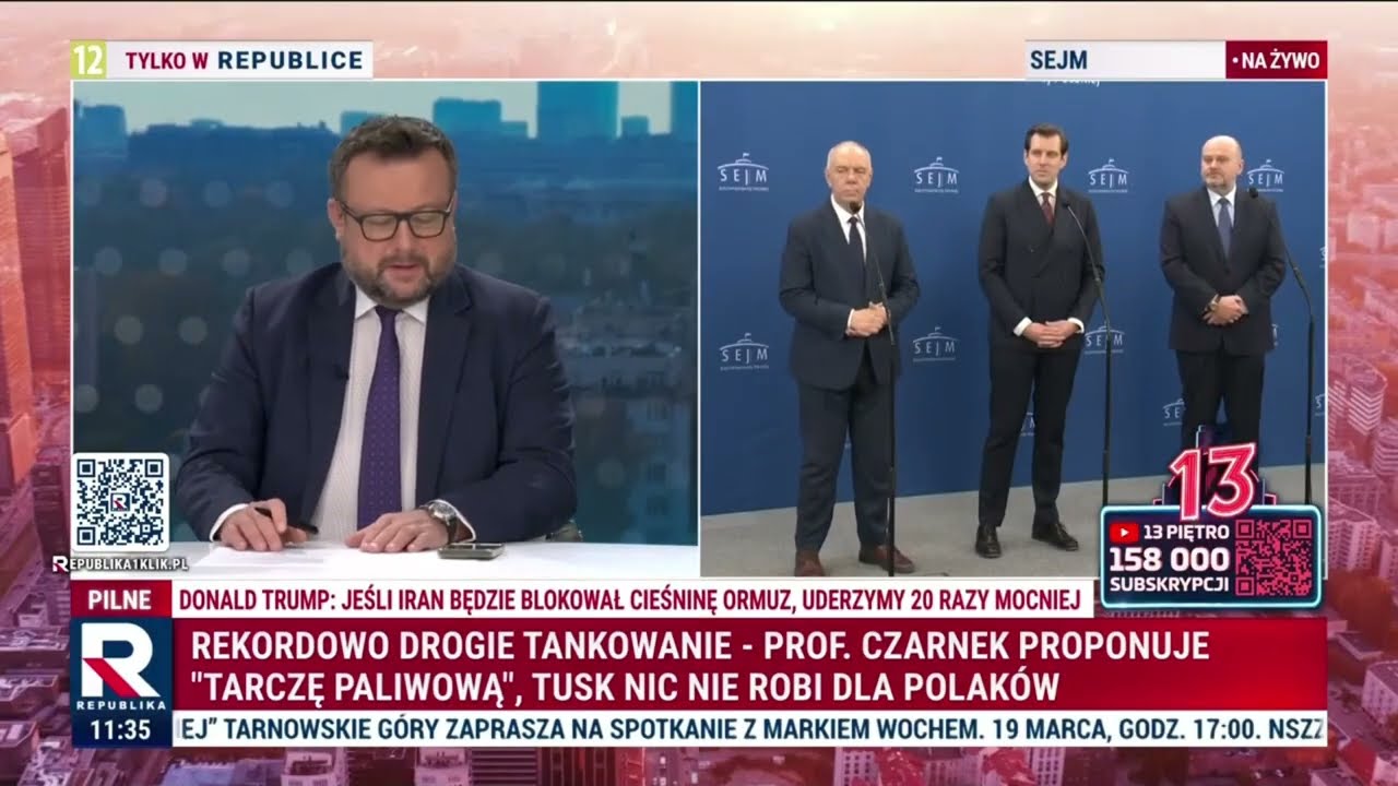 Bocheński: czy benzyna ma kosztować 10 zł, żeby Tusk się obudził?!