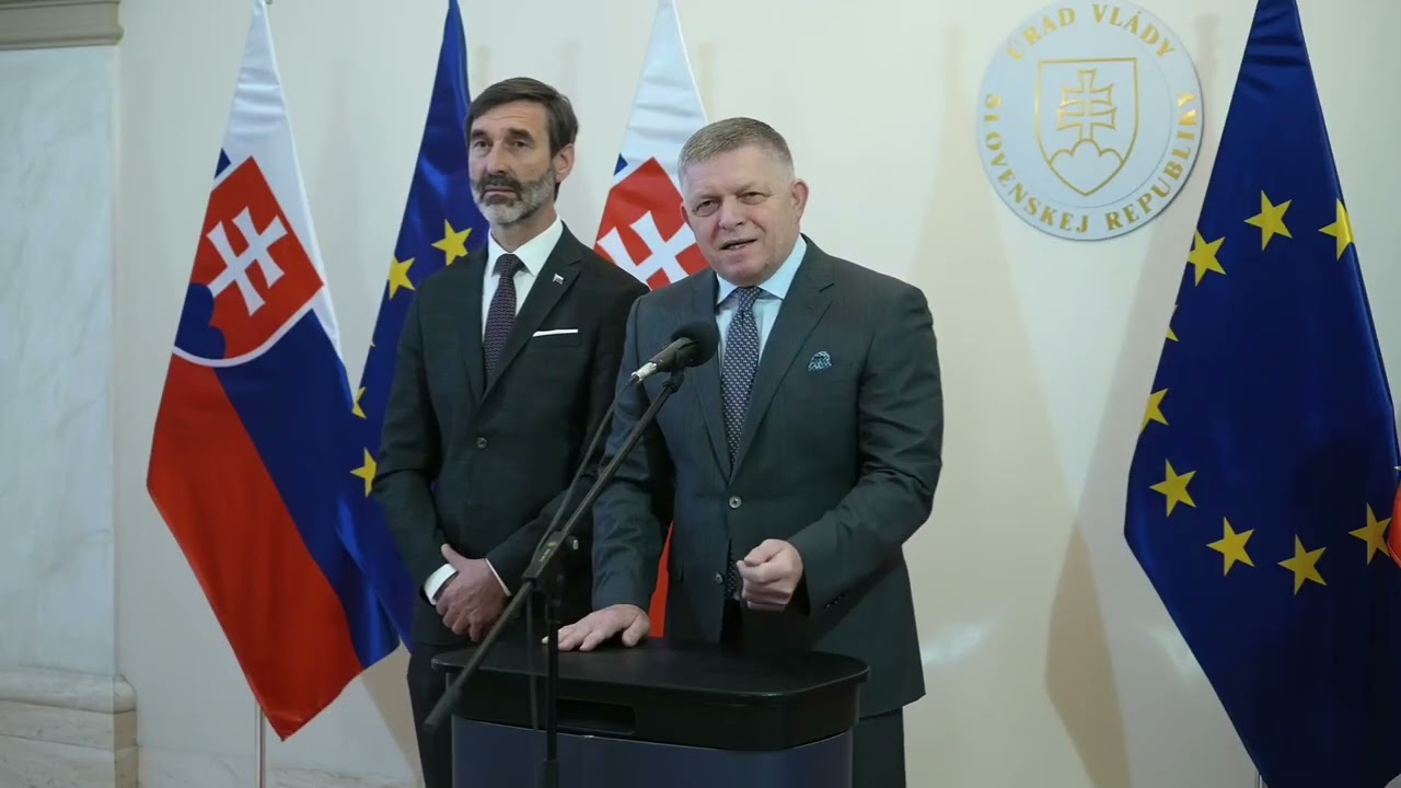 Tlačová konferencia predsedu vlády Roberta Fica a ministra Juraja Blanára na tému REPower EÚ