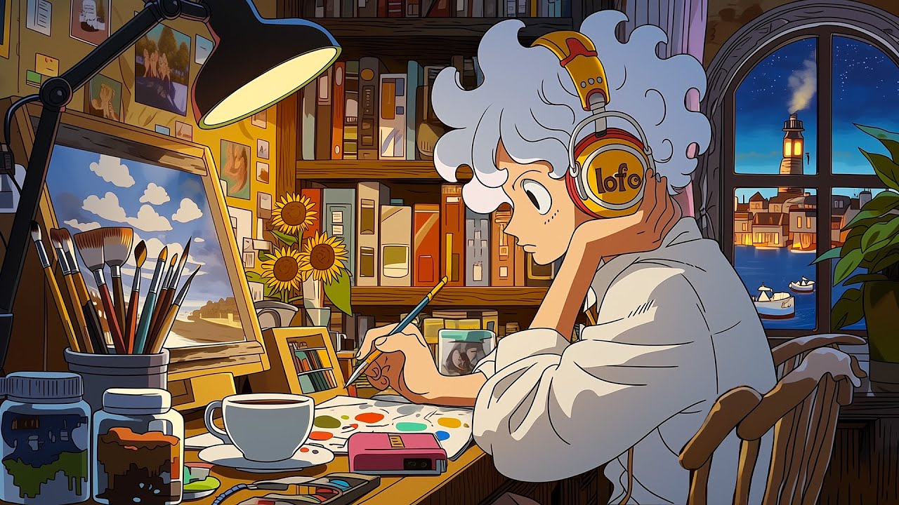 Anime Lofi Study Music ❄️ Cozy Winter Night – Calm Focus, Relax & Deep Concentration