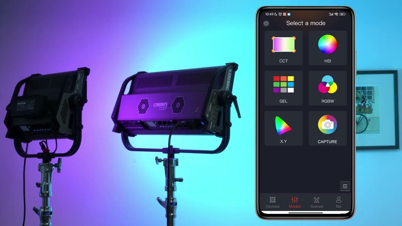How to Connect & Use Caster LED panels With ColorExpress Mobile Application?