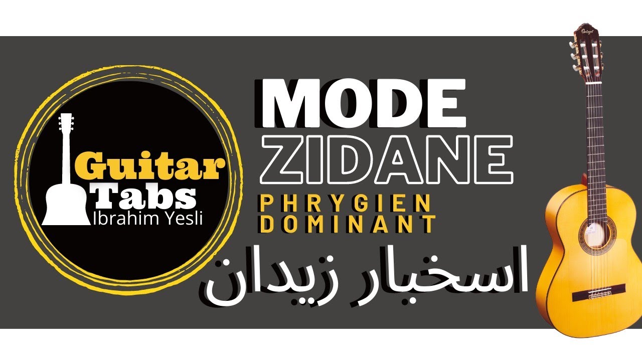 Istikhbar Zidane - Mode Phrygien Dominant en Ré / Tablature Guitare Dz / استخبار زيدان