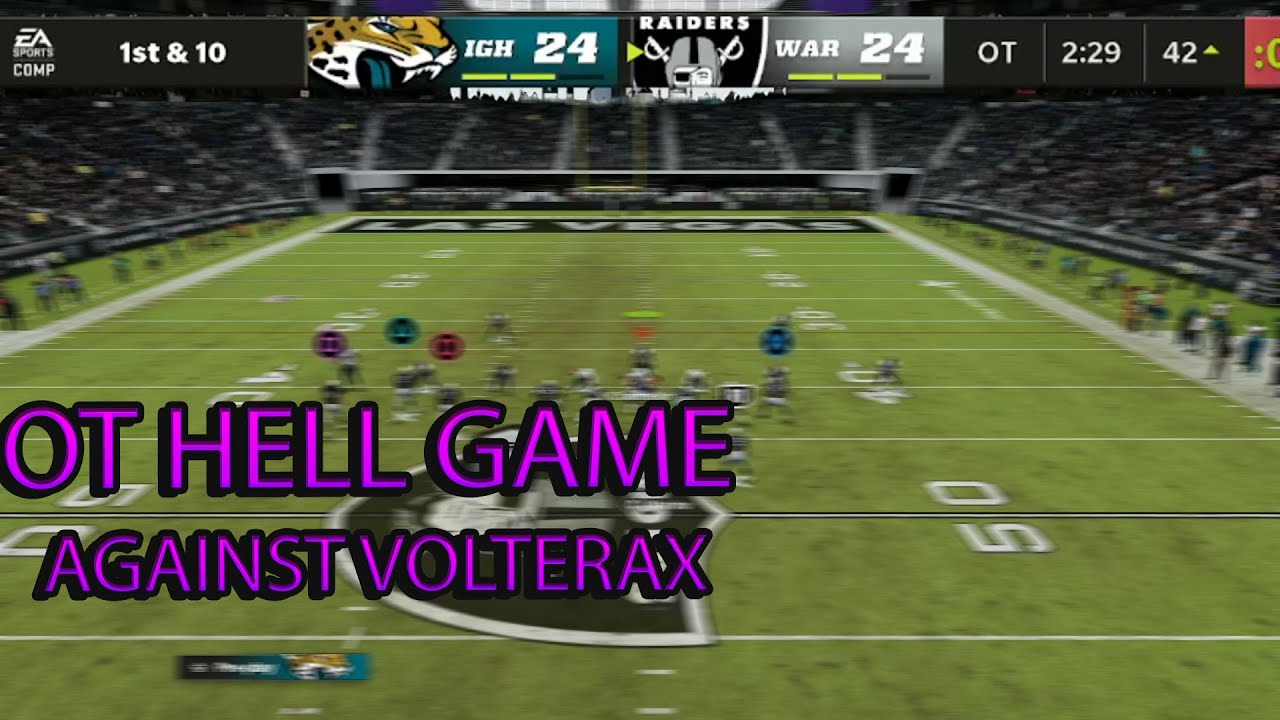PLAYING VOLTERAX IN MADDEN 22! OVERTIME HELL GAME