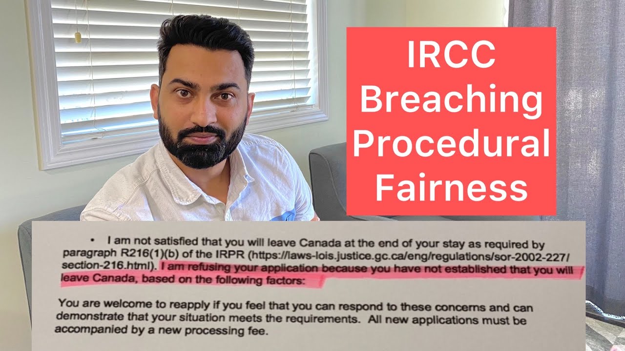 IRCC breaching Procedural Fairness in Visa Refusal letters