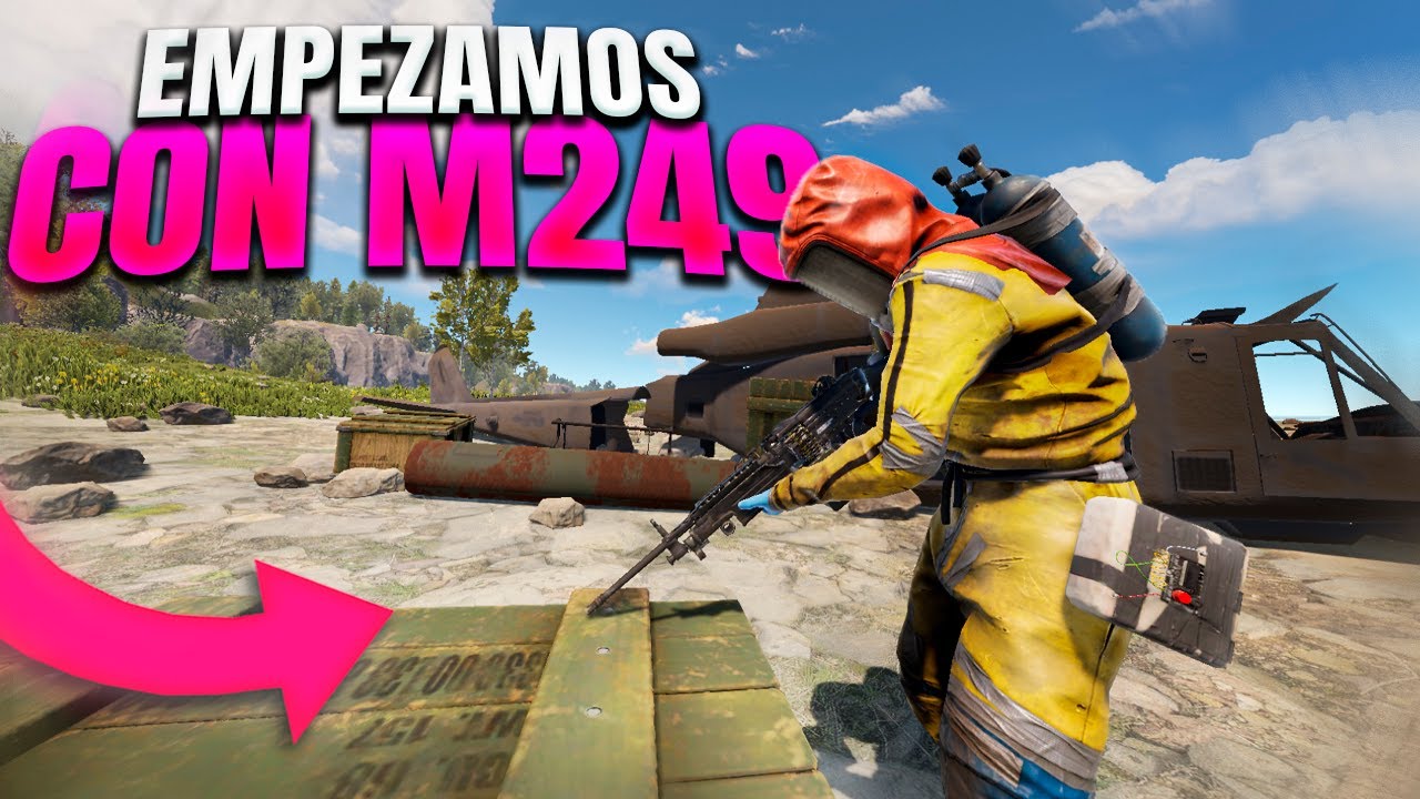 EMPIEZO el WIPE con una M249- RUST - Gameplay español