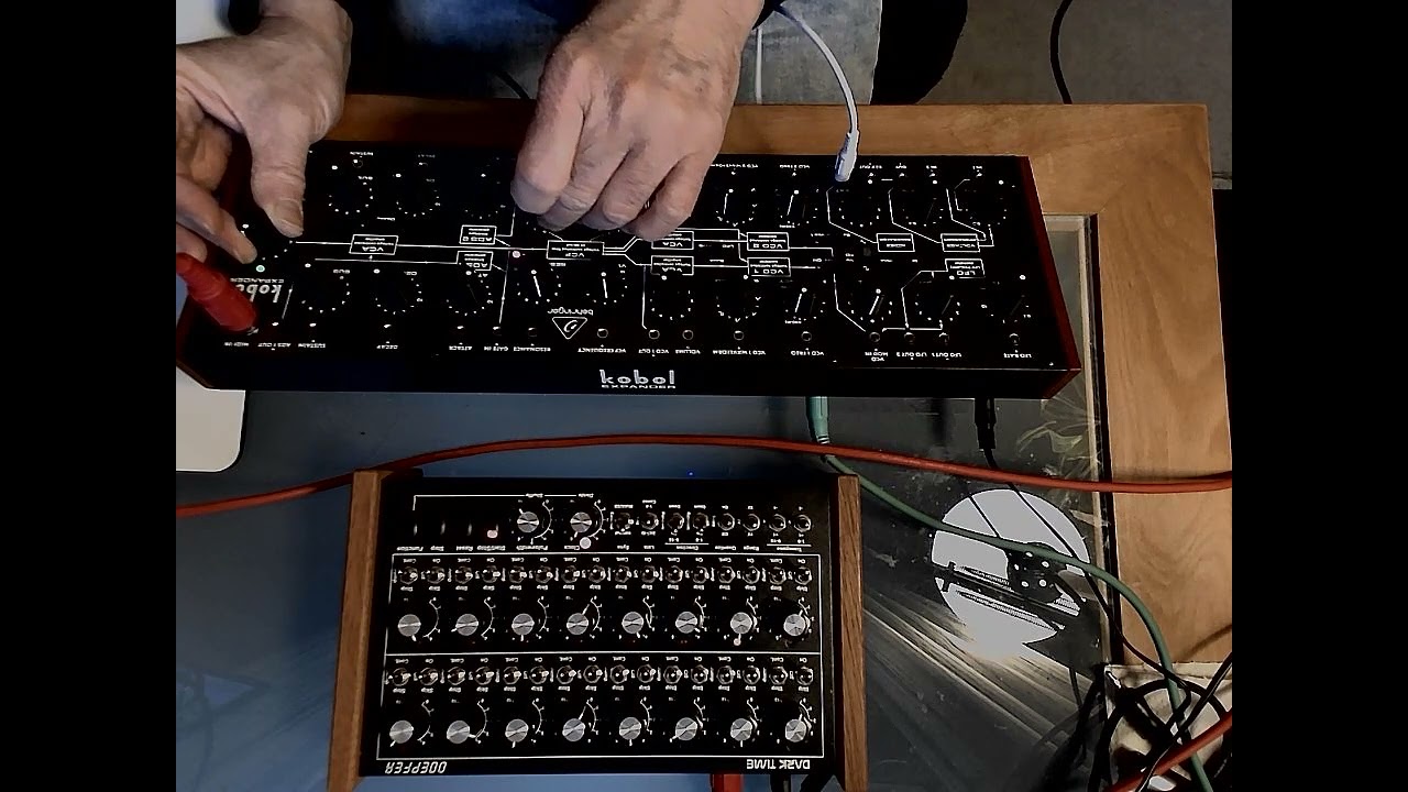 a Behringer kobol EXPANDER and a Doepfer Dark Time