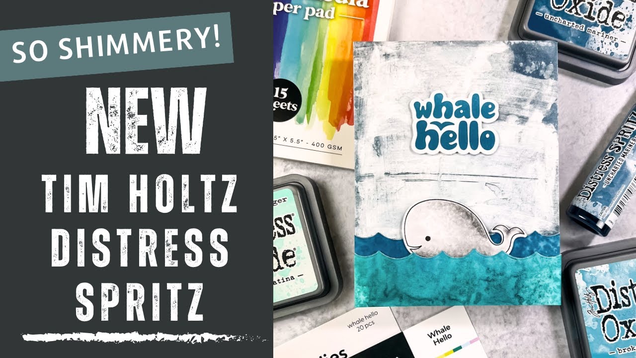NEW TIM HOLTZ DISTRESS SPRITZ!! So Much SHIMMER!