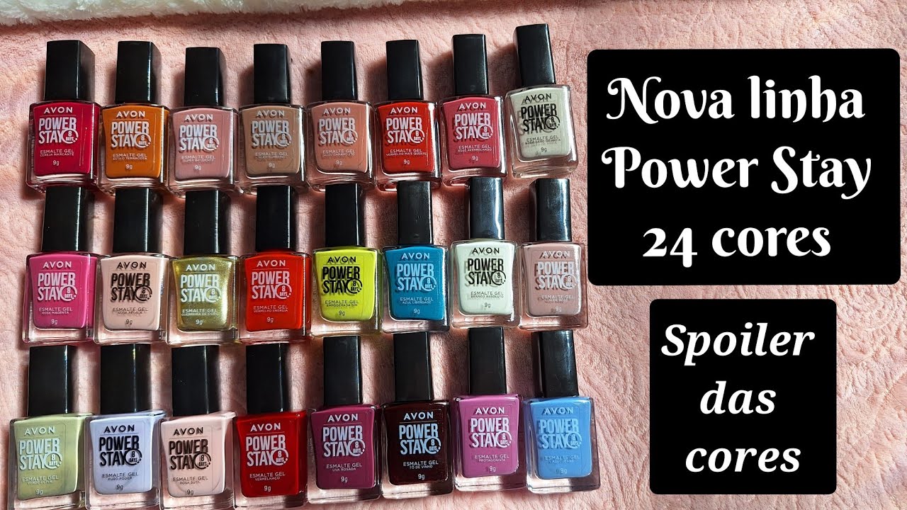 ESMALTE AVON POWER STAY  CONHECENDO AS CORES