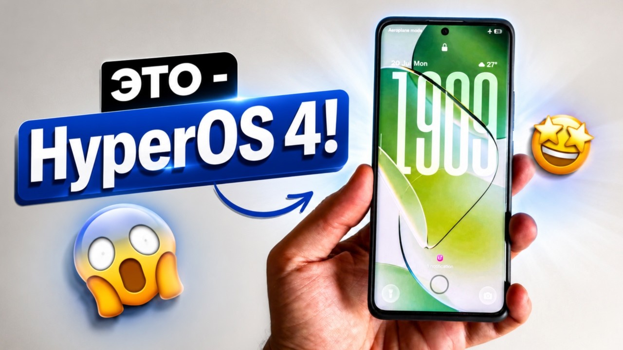 HyperOS 4 - что нового? Главные утечки стеклянного обновления Xiaomi. ДА УЖ