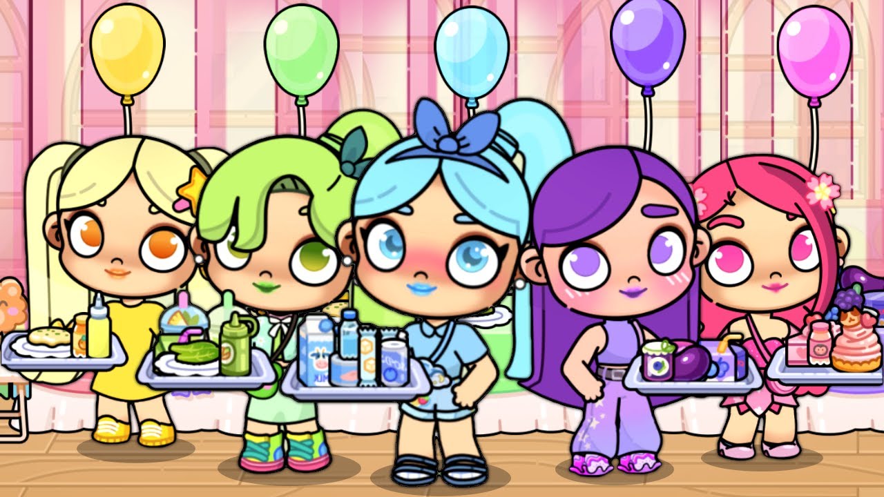 FIZEMOS UMA FESTA DAS CORES EM AVATAR WORLD - HISTORINHA AVATAR