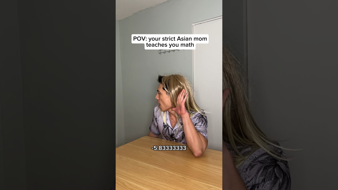 learning math with a strict parent be like 🤣🤣 #shorts #comedy #relatable