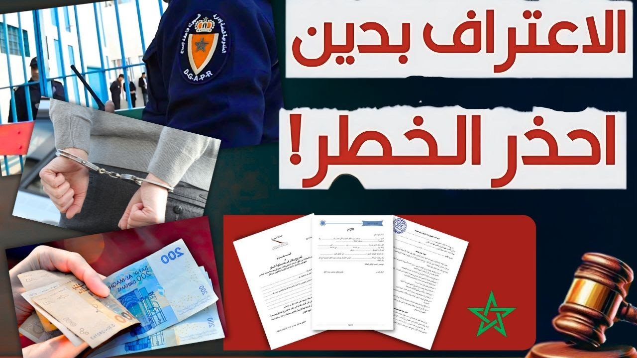 المغرب : ماهي اجراءات الاعتراف بالدين؟ وثيقة اعتراف بدين ومدى قوتها القانونية - وسيلة نصب
