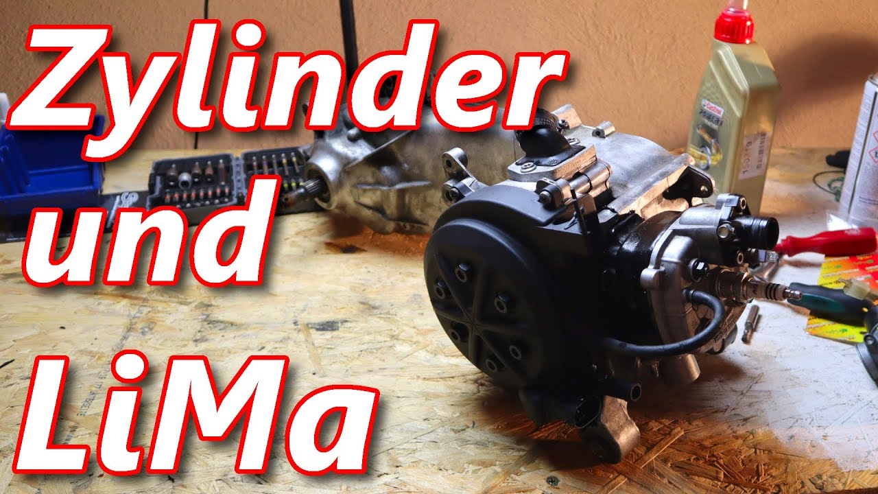Zylinder und Lichtmaschine einbauen - Aprilia SR70