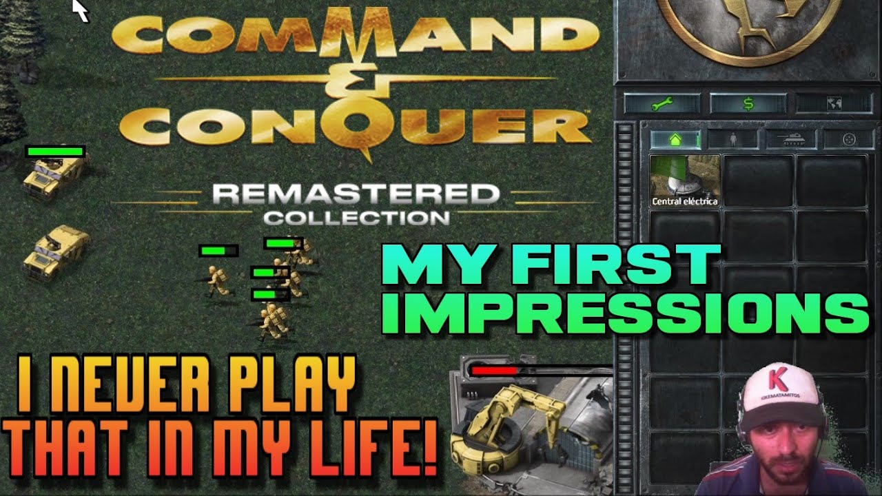 My first impressions of Command & Conquer Remastered Collection i never play that in my life!