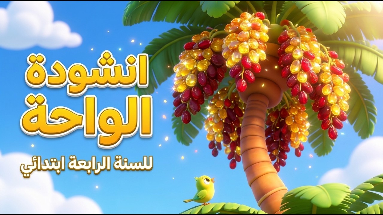 أنشودة🎵~ الواحة 🌴~ السنة الرابعة ابتدائي [مع الكلمات] محمد اخضر سائحي