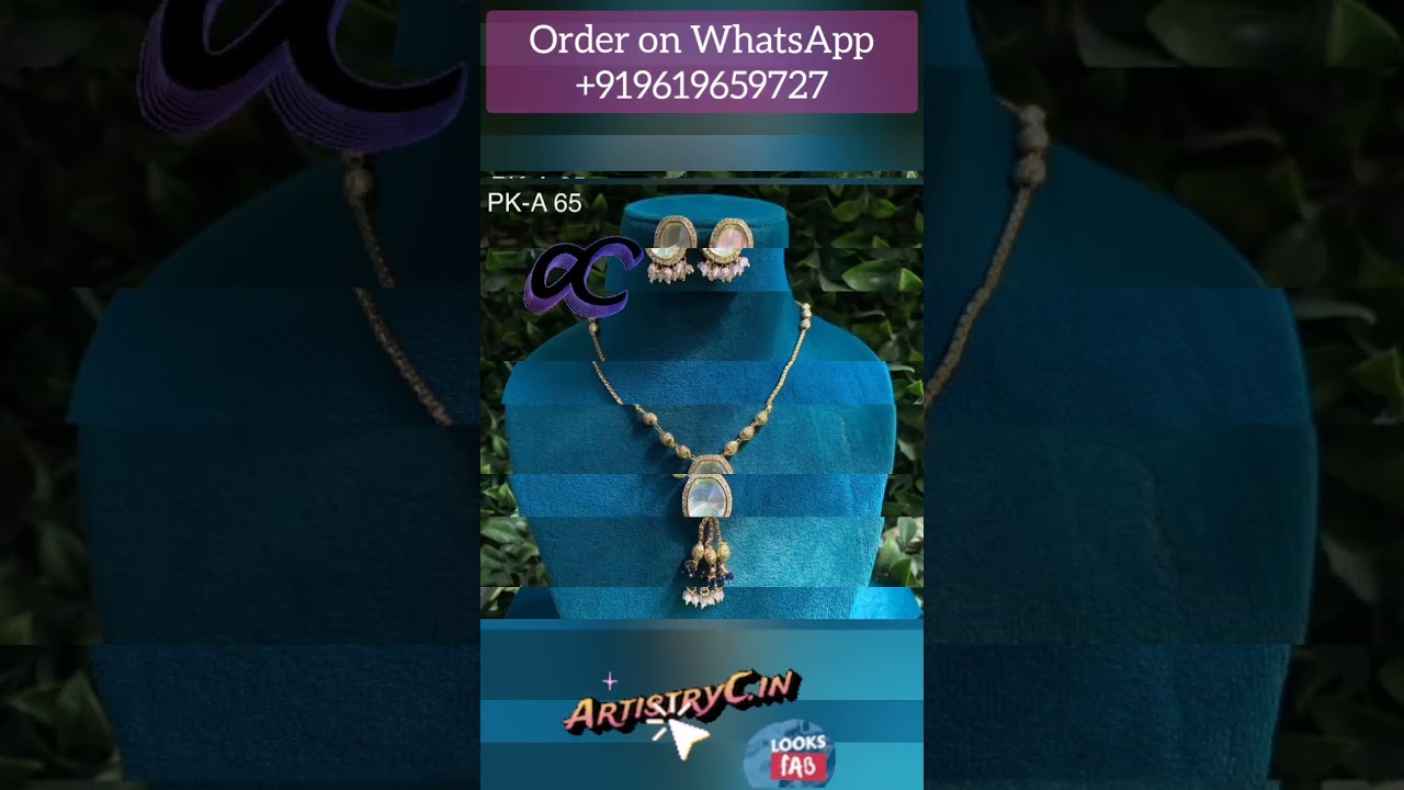 Wedding guest Party Wear Chain Pendant Necklace Sets  