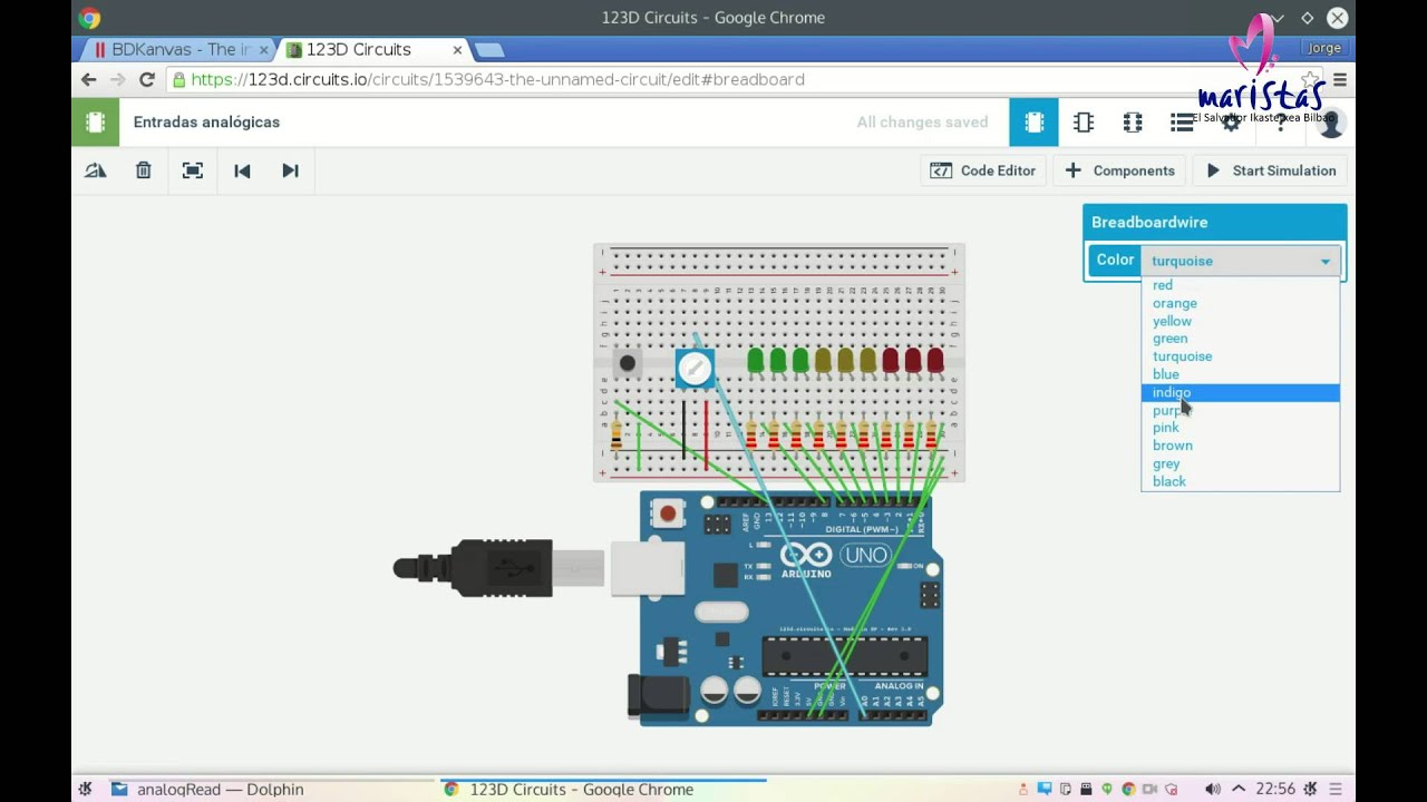 Entradas analógicas con Arduino (potenciómetro)