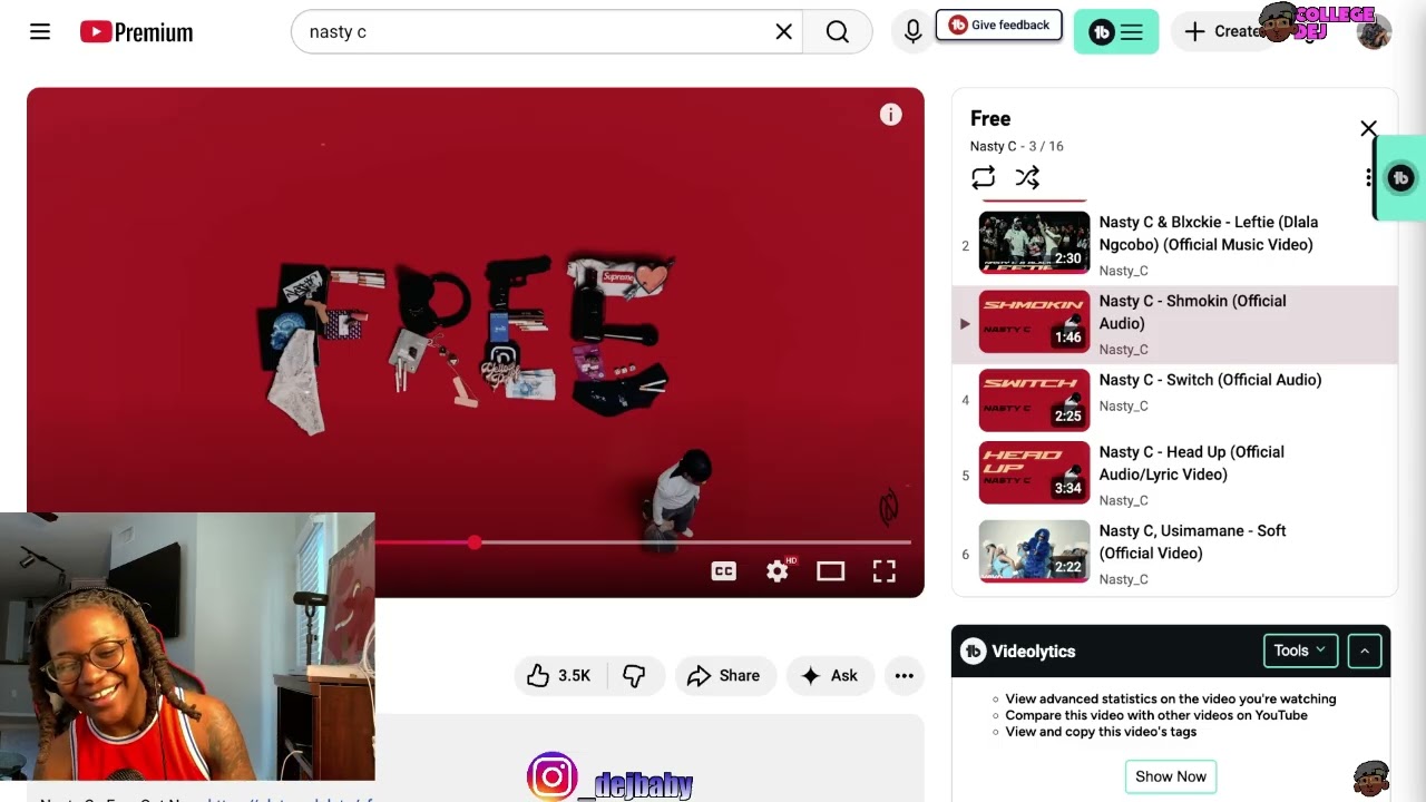 NASTY C- SHMOKIN (DEJ REACTION)