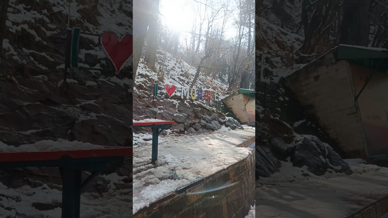 Murree Mall Road After Snowfall | Murree Weather Update #snow #travelvlog #murree