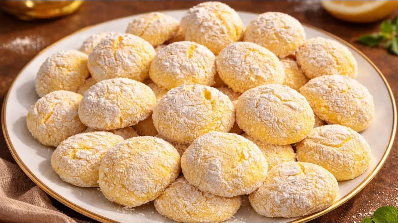 Soft Lemon Cookies That Melt in Your Mouth | Easy & Quick Homemade Recipe 🍋🍪
