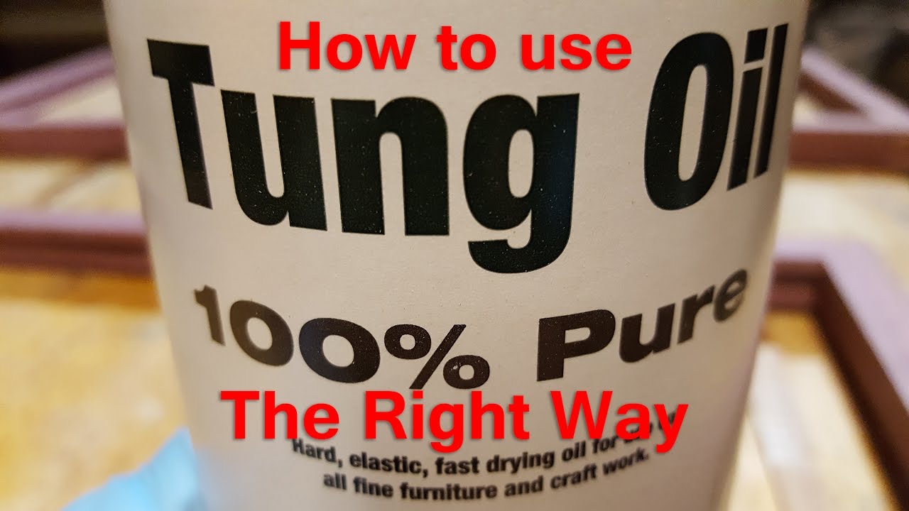 How to Apply Pure Tung Oil to Wood (the right way)